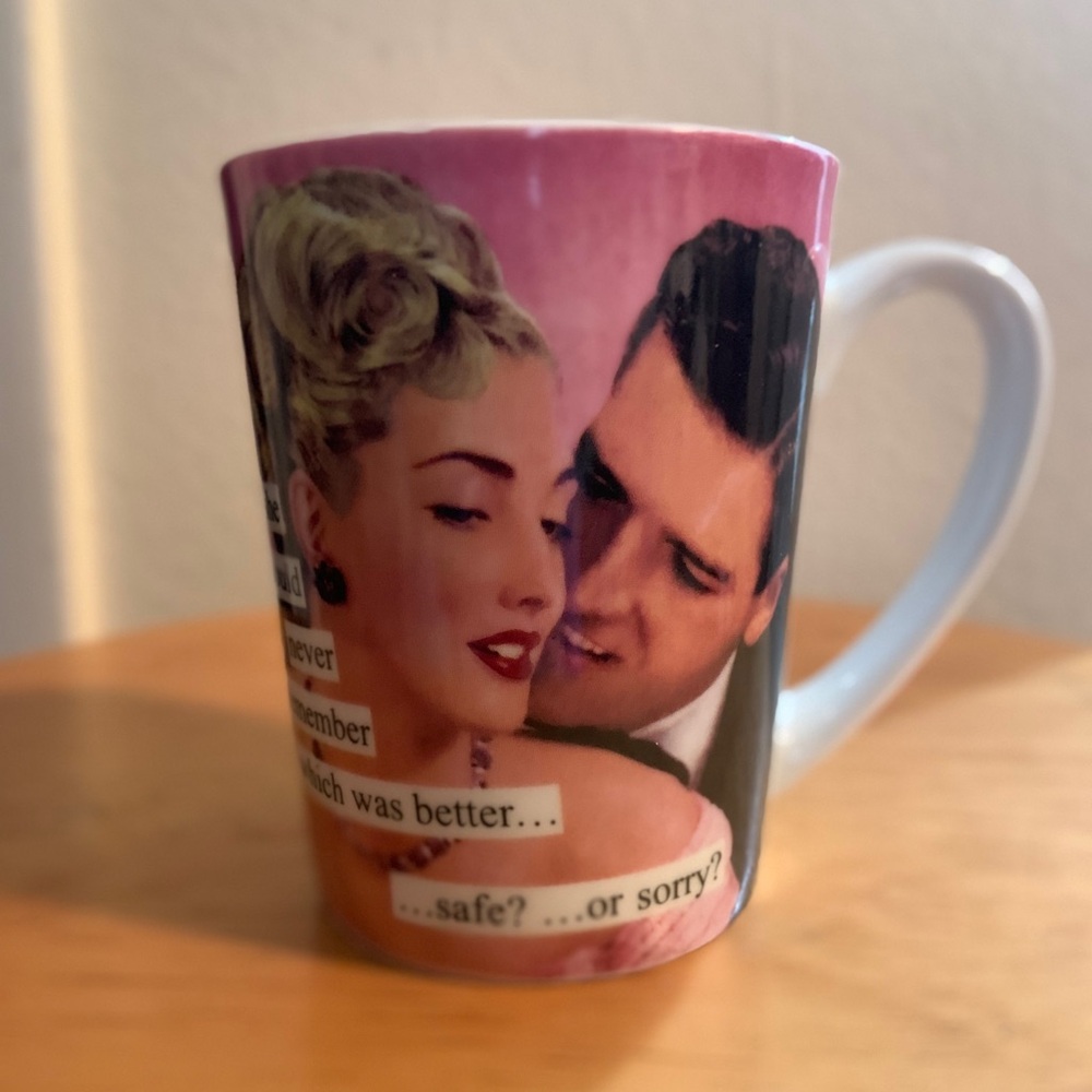 Anne Taintor Safe or Sorry Sassy Vintage Housewives Mug.